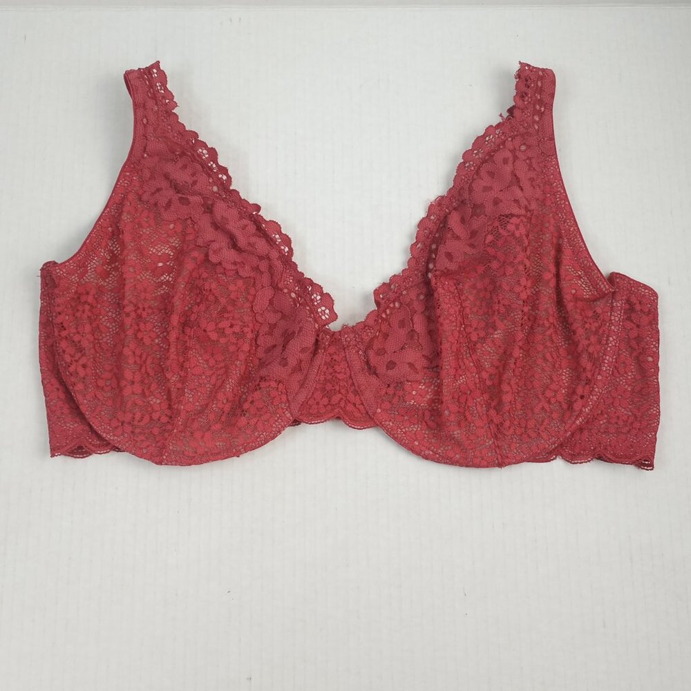 Victoria's Secret Body By Victoria Pink Unlined Demi Lace Bra 38DDD